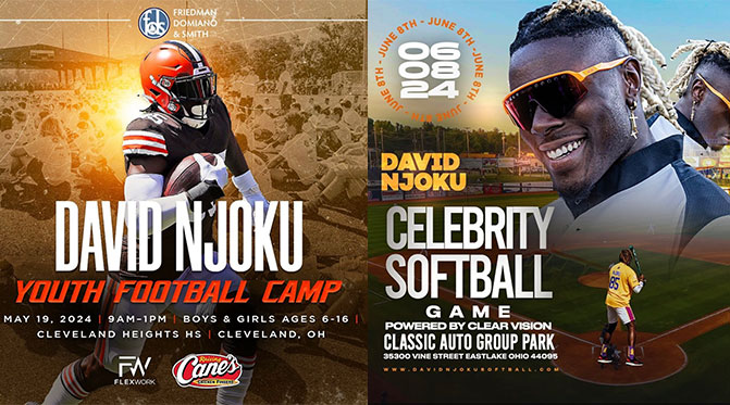 David Njoku Youth Football Camp & Celebrity Softball Game