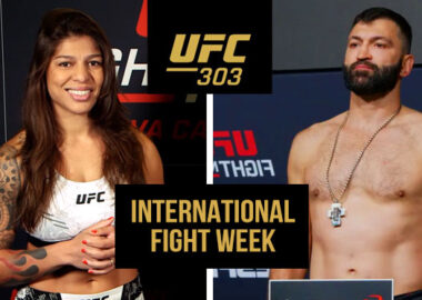 Mayra Beuno Silva and Andrei Arlovksi UFC 303 International Fight week