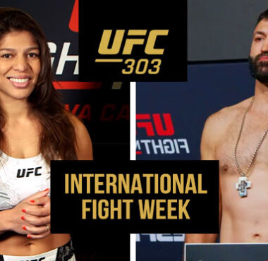Mayra Beuno Silva and Andrei Arlovksi UFC 303 International Fight week