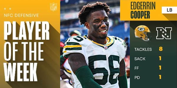 Edgerrin Cooper Player of the Week