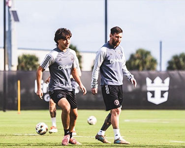 Yuval Cohen training with Messi Miami Sports Management