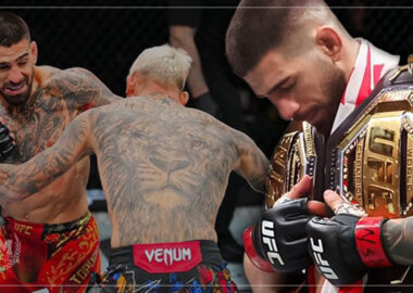 Ilia Topuria Knocks out Charles Oliveira Double Champ