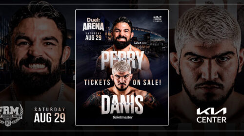 Mike Perry and Dillon Danis face off ahead of their Duel: Arena 1 main event in Orlando, First Round Management MMA client