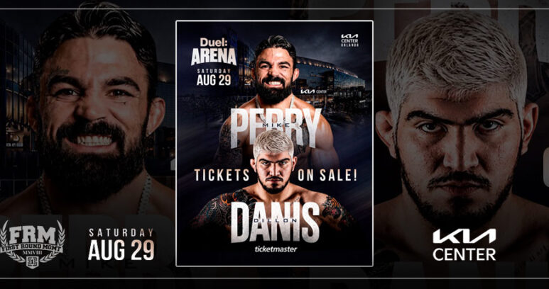 Mike Perry and Dillon Danis face off ahead of their Duel: Arena 1 main event in Orlando, First Round Management MMA client