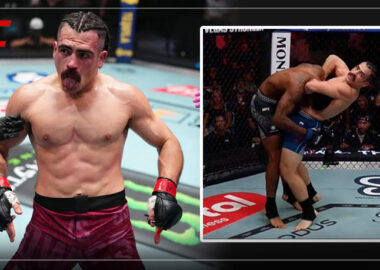 Luis Hernandez wins ufc debut by standing guillotine